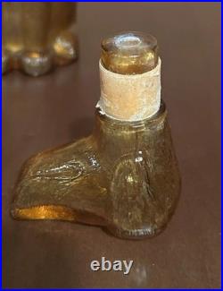 Vintage Empoli Italian Amber Dog Decanter, 12