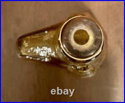 Vintage Empoli Italian Amber Dog Decanter, 12