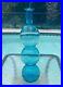 Vintage-Empoli-Italian-Glass-Blue-3-Ball-Decanter-Genie-Bottle-18-Large-Blenko-01-he