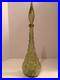 Vintage-Empoli-Italian-Glass-Genie-Bottle-Decanter-Avocado-Green-Hobnail-Stopper-01-apfb