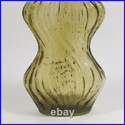 Vintage Empoli Sage Green Genie Bottle Decanter Wayne Husted Stelvia Blenko 6215