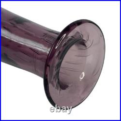 Vintage Empoli Style Amethyst Purple Glass Genie Decanter Stopper 15 MCM Italy