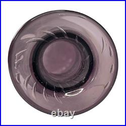 Vintage Empoli Style Amethyst Purple Glass Genie Decanter Stopper 15 MCM Italy