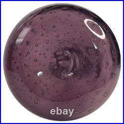 Vintage Empoli Style Amethyst Purple Glass Genie Decanter Stopper 15 MCM Italy