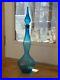 Vintage-Empoli-Teal-Blue-Genie-Bottle-Glass-Decanter-Stopper-27-TALL-GORGEOUS-01-pa