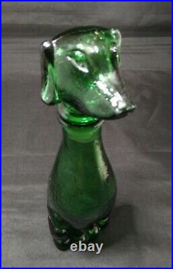 Vintage Empoli decanter/bottle in the shape of a dachshund
