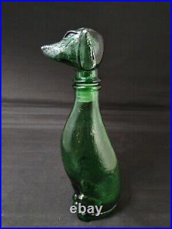 Vintage Empoli decanter/bottle in the shape of a dachshund