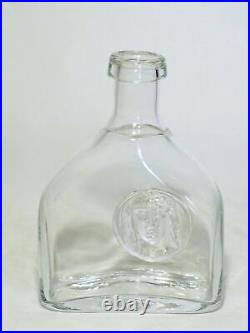Vintage Erik Hoglund for Kosta Boda Glass Decanter Bottle Vase with Girls Face