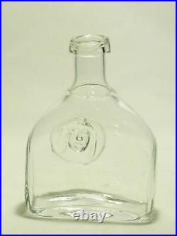 Vintage Erik Hoglund for Kosta Boda Glass Decanter Bottle Vase with Girls Face