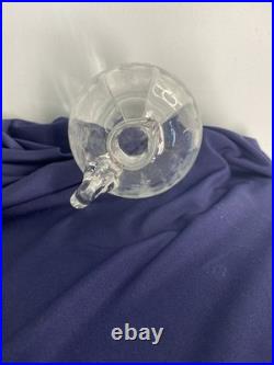 Vintage Etched RJ LaTournous Decanter Glass