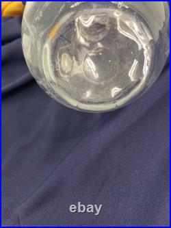 Vintage Etched RJ LaTournous Decanter Glass