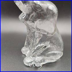 Vintage Fenton Glass Elephant Figural Liquor Whiskey Bottle Decanter 1930's Rare