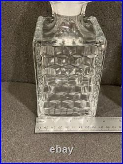 Vintage Fostoria Glass Decanter with Stopper