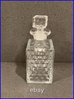 Vintage Fostoria Glass Decanter with Stopper