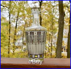 Vintage Frank Lloyd Wright Glass Decanter 1997 Omaggio Mid Century Modern