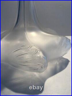 Vintage French LALIQUE Wine Decanter signed R
