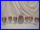 Vintage-Frosted-Art-Glass-Decanter-Set-6-Stem-Glasses-Pink-Amber-Drip-Studio-01-va