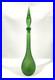 Vintage-Genie-Bottle-Green-Decanter-22-MCM-EMPOLI-Art-Glass-DIAMOND-POINT-01-xbq