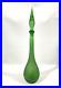 Vintage-Genie-Bottle-Green-Decanter-22-MCM-EMPOLI-Art-Glass-DIAMOND-POINT-01-zs