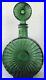 Vintage-Genie-Bottle-Green-Donut-Ribbed-Glass-Decanter-Mid-Century-Italy-MCM-01-ii