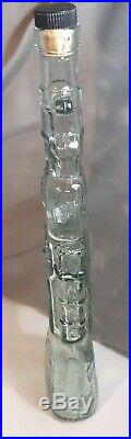 Vintage Glass AK-47 Kalashnikov Rifle Decanter Liquor Bottle & Cork barware deco