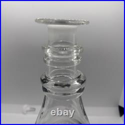 Vintage Glass Decanter Carl Erickson Dark Green Flame Blenko Era