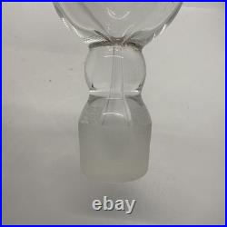 Vintage Glass Decanter Carl Erickson Dark Green Flame Blenko Era