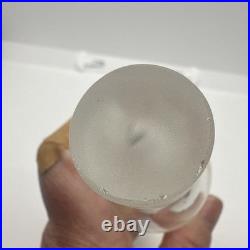 Vintage Glass Decanter Carl Erickson Dark Green Flame Blenko Era