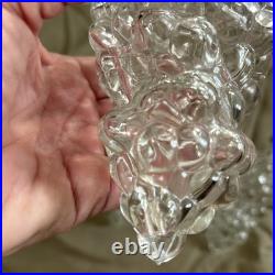 Vintage Glass Grape Cluster Wine Decanter Made in France