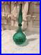 Vintage-Glass-Hobnail-MCM-Italy-Squat-Decanter-Genie-Bottle-with-Stopper-Green-01-hs