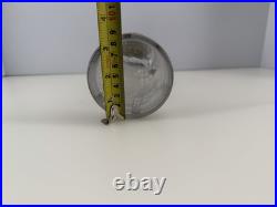 Vintage Glass Rye Decanter w Sterling Silver Label Art Deco Style Barware 11