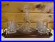 Vintage-Glass-SHIPS-CAPTAIN-Decanter-Wood-Tray-4-Old-Fashioned-Glasses-BAR-SET-01-ppa