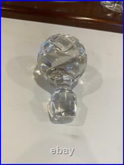 Vintage Glass SHIPS CAPTAIN Decanter Wood Tray 4 Old Fashioned Glasses BAR SET