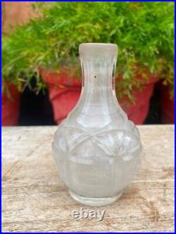 Vintage Glass Vase Shape Liquor Decanter Perfume Bottle Without Lid Empty Bottle
