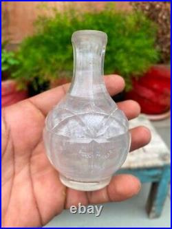 Vintage Glass Vase Shape Liquor Decanter Perfume Bottle Without Lid Empty Bottle