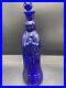 Vintage-Glass-Virgin-Mary-Figural-Decanter-Stopper-Handle-Cobalt-Blue-01-ixb