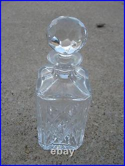 Vintage Gorgeous Crystal Glass Wine Decanter 10 tall