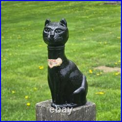 Vintage Gori Black Cat Decanter Empoli Italy Art Glass decor 1970s collectible