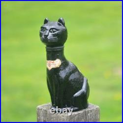 Vintage Gori Black Cat Decanter Empoli Italy Art Glass decor 1970s collectible