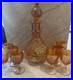 Vintage-Grape-Pattern-Carnival-Glass-Decanter-Set-Estate-Find-01-kn