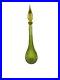 Vintage-Green-Decorative-Glass-Genie-Bottle-Mid-Century-Empoli-Drip-Decanter-15-01-jub