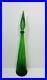 Vintage-Green-Glass-Genie-Bottle-Decanter-22-1-2-Tall-Square-and-Dot-Empoli-01-hfq