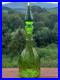 Vintage-Green-Glass-Hand-Mold-Blown-Decanter-Pontil-Stopper-Blenko-Type-13-75-01-tnb