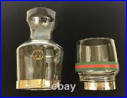 Vintage Gucci Carafe Glass Shaker Set Excellent Barware Collectible
