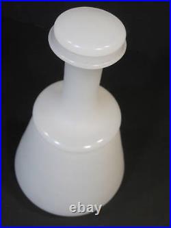 Vintage HOLMEGAARD White Cased Glass Apothecary Jar