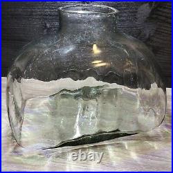 Vintage Hand Blown Mexican Glass Decanter Set Of 2 Show Class