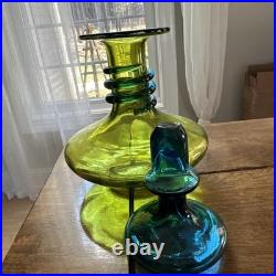 Vintage Hand Blown rainbow Glass Duo-Tone -model D309