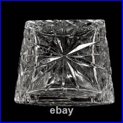 Vintage Hand Cut Lead Crystal Clear Glass Decanter with Ball Finial Stopper