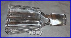 Vintage Heavy Mikasa Park Lane Full Lead Crystal Decanter W Stopper Vodka