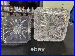 Vintage Hofbauer Ruby Red Flash Crystal Decanter With 6 Tumblers